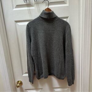 Brooks Brothers Gray Turtleneck Sweater cashmere xl